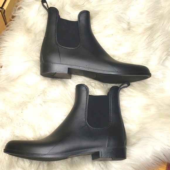 A New Day Chelsea Rain Boots  Black 10 - Picture 4 of 7